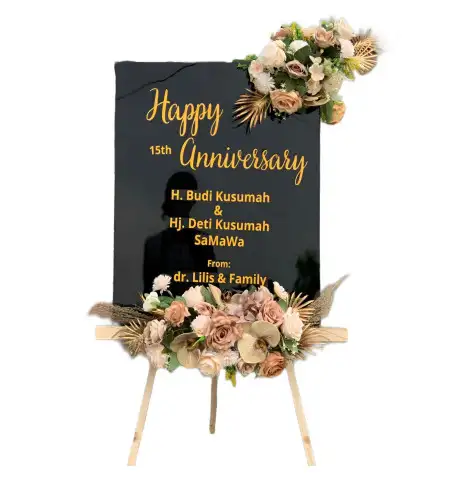 Papan Bunga Akrilik Wedding Venue Bogor Kota